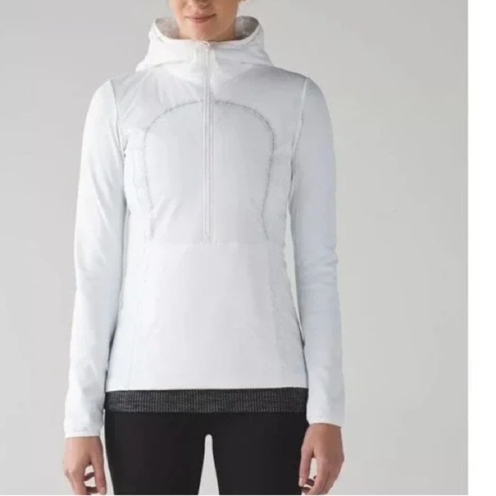 Lululemon Run For Cold White Pullover size 10